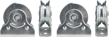 Surface-Mount Sliding Gate Wheel with Bracket and Bearing, Multi-Profile