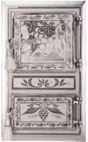 Monobloc Stove Door Grapes Nickel-Plated