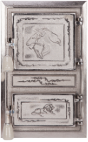 Monobloc Stove Door Leo Nickel-Plated