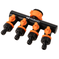Hose Adapter 4-Way with Valves EvoTools®