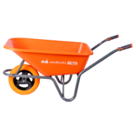 Wheelbarrow Plastic Tray Type P with Polyurethane Wheel and Metal Rim EvoTools +Plus® / T: 90