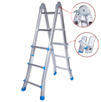 Telescopic Aluminium Ladder 2094 EvoTools® / N[steps]: 4x3; Hu[cm]: 140; Ht[cm]: 286