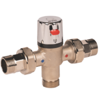 Thermostatic Mixing Valve with Union Nut 3/4 EvoSanitary®