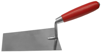 Straight Stainless Steel Trowel with Wooden Handle