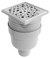 Square Floor Drain Trap with Riser SV 9-2602-050