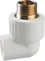 PP-R Elbow Male Thread Brass EvoSanitary®