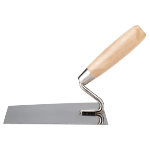 Stainless Steel Trowel with Wooden Handle, 45 Degrees