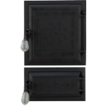 Stove Door + Ash Pan Romanian Motifs