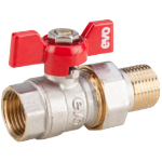 Ball Valve with Butterfly Handle with Union F-M 1036