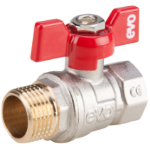 Ball Valve with Butterfly Handle F-M 1036