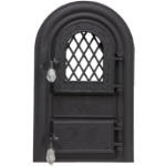 Fireplace Door with Glass Deer