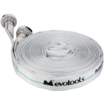 Flat Textile Discharge Hose (20m + 2 Storz Couplings) EvoTools®