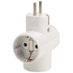 Triple Schuko Socket Adapter