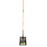 Straight Lacquered Shovel with Wooden Handle