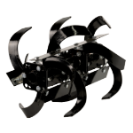 Tiller Blades with Anti-Wrapping System for Ride-On Minitractor R1200 EvoTools +Plus®