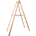 Double wooden ladder 2092