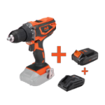 Cordless drill driver kit with 2 batteries and charger MAX 20V ONE EvoTools®