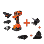 Cordless multifunctional screwdriver kit MT20 brushless with 3 heads, 2 batteries and charger MAX 20V ONE EvoTools®