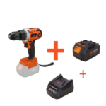 Cordless brushless drill driver kit with battery, charger and metal quick-release chuck EvoTools®