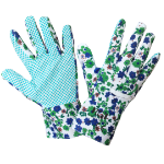 Garden Gloves with Green Dots