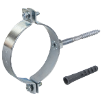 Metal Pipe Clamp with Stud and Wall Plug EvoTools®