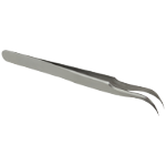Stainless Steel Tweezers with Curved Tip