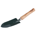 Narrow Garden Trowel with Wooden Handle